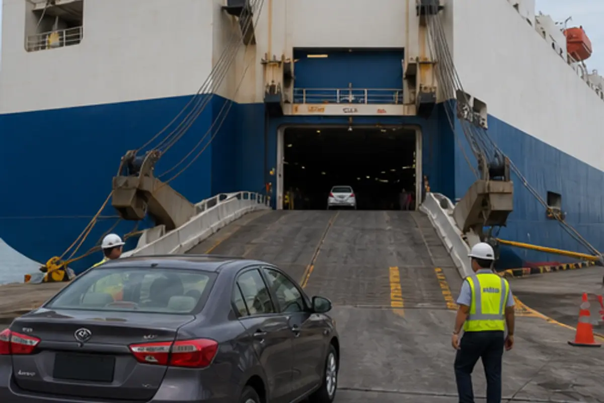 Ketibaan dan penerimaan kenderaan di Port Klang